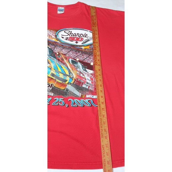 NASCAR Bristol Motor Speedway Sharpie 500 2007 Race 3XL T Shirt Red Auto RacingG - Picture 10 of 13